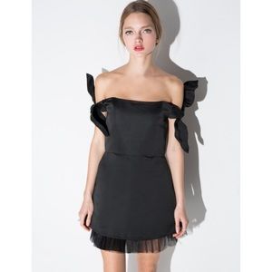 TBA to be adored Strapless Black Mini Dress